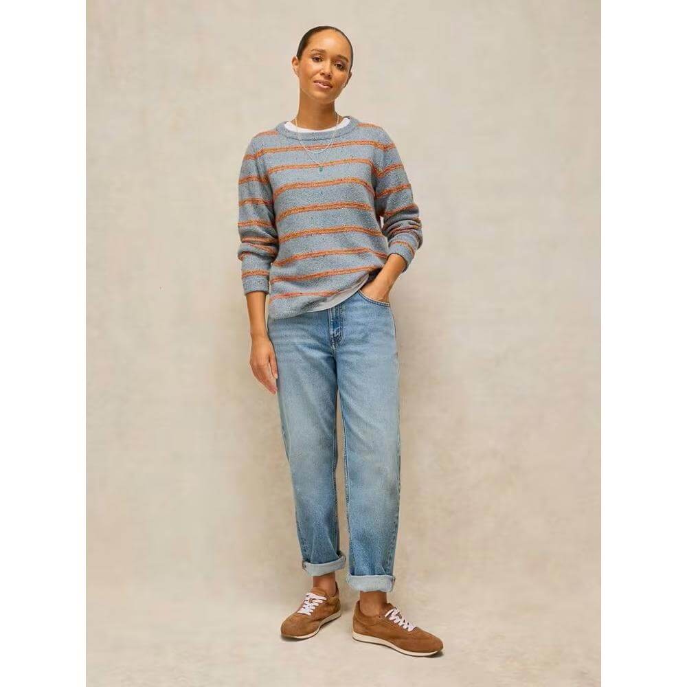 White Stuff Talia Nep Stripe Jumper